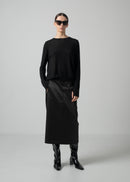 25 NIKA LONG SLEEVE TOP / CASHMERE SILK SHEER JERSEY - C15