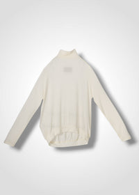 26 OMARI BOTTLE NECK TOP / CASHMERE SILK SHEER JERSEY - C15