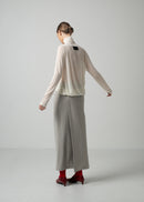 26 OMARI BOTTLE NECK TOP / CASHMERE SILK SHEER JERSEY - C15
