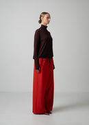 26 OMARI BOTTLE NECK TOP / CASHMERE SILK SHEER JERSEY - C15