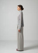 26 OMARI BOTTLE NECK TOP / CASHMERE SILK SHEER JERSEY - C15