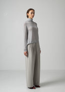26 OMARI BOTTLE NECK TOP / CASHMERE SILK SHEER JERSEY - C15