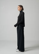 26 OMARI BOTTLE NECK TOP / CASHMERE SILK SHEER JERSEY - C15