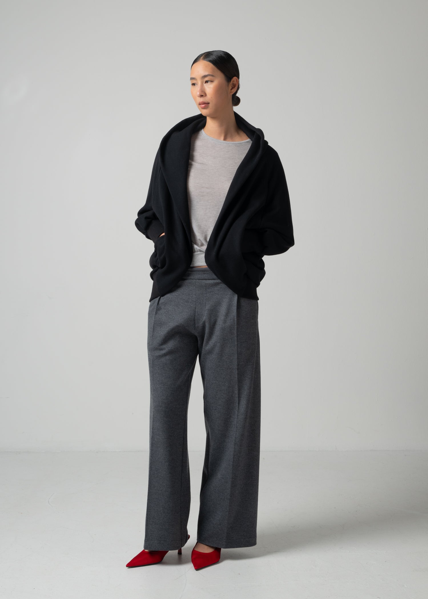27 NICOLETTE BORERO HOODY / COTTON WOOL BRUSHED TERRY - C15