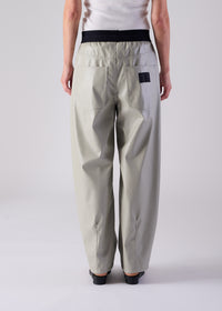 27 NOEL BARREL TROUSERS / VEGAN LEATHER - C14