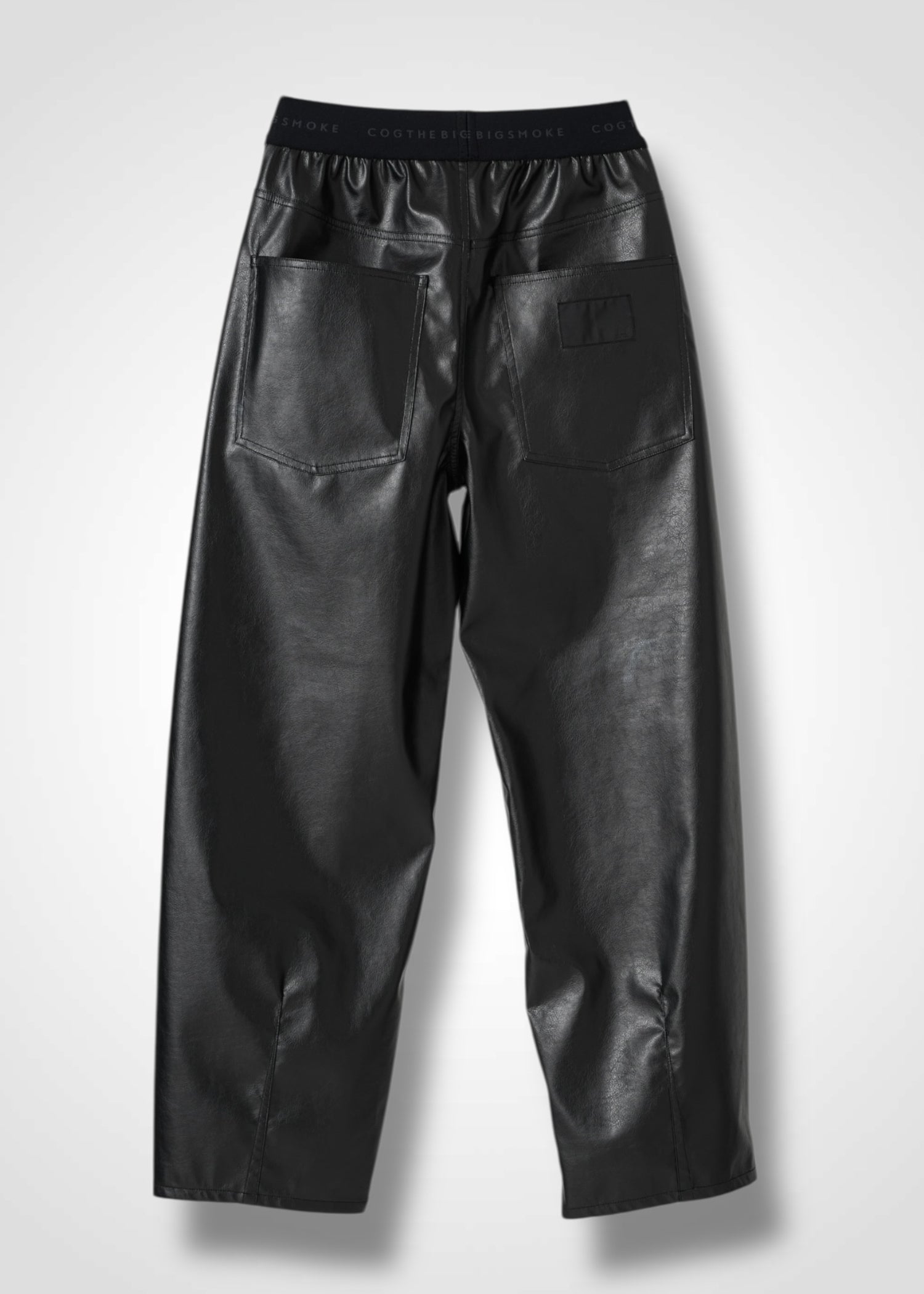 27 NOEL BARREL TROUSERS / VEGAN LEATHER - C14