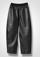 27 NOEL BARREL TROUSERS / VEGAN LEATHER - C14