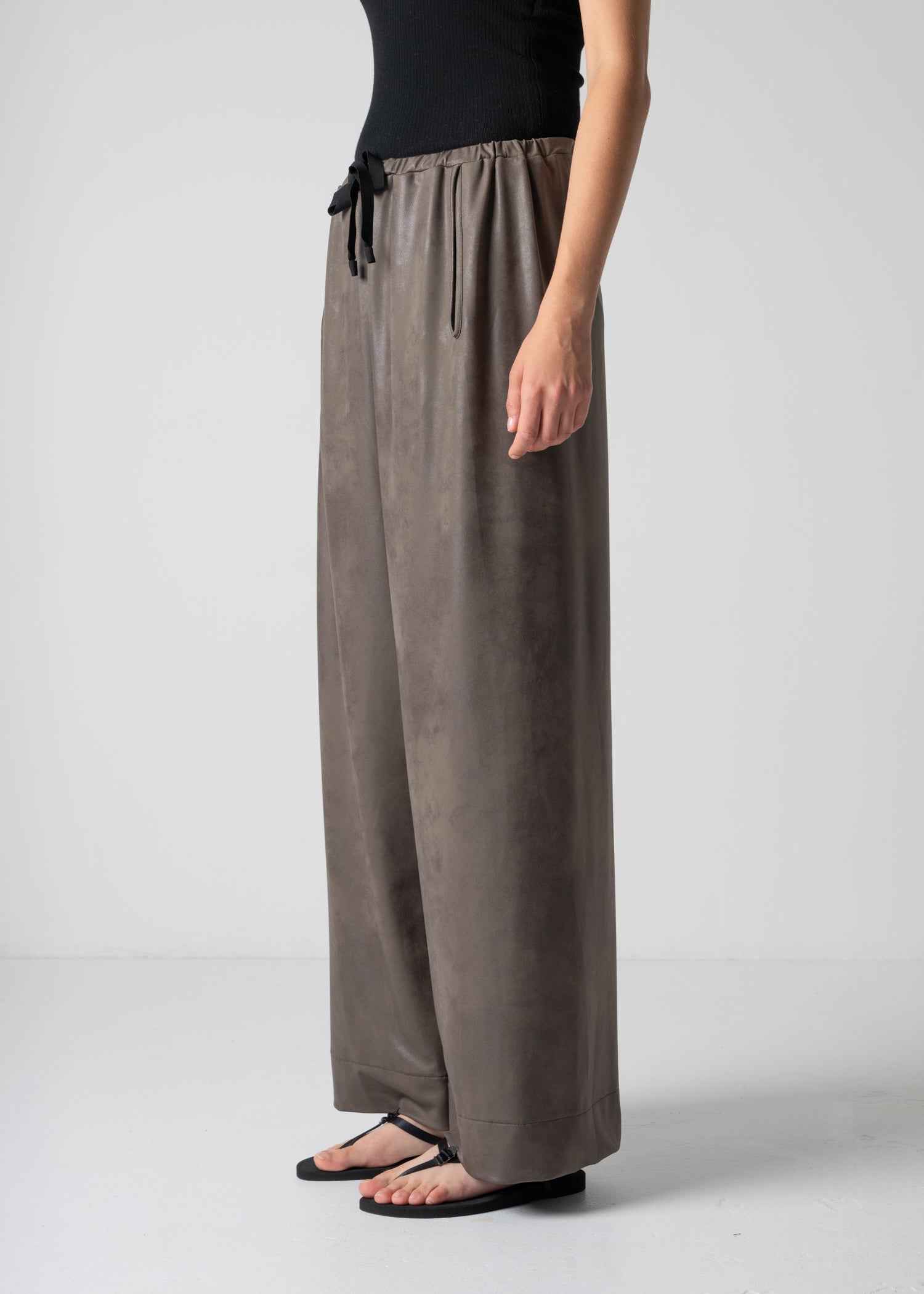 ALISON TROUSERS, VEGAN LEATHER, Made in Japan | COGTHEBIGSMOKE