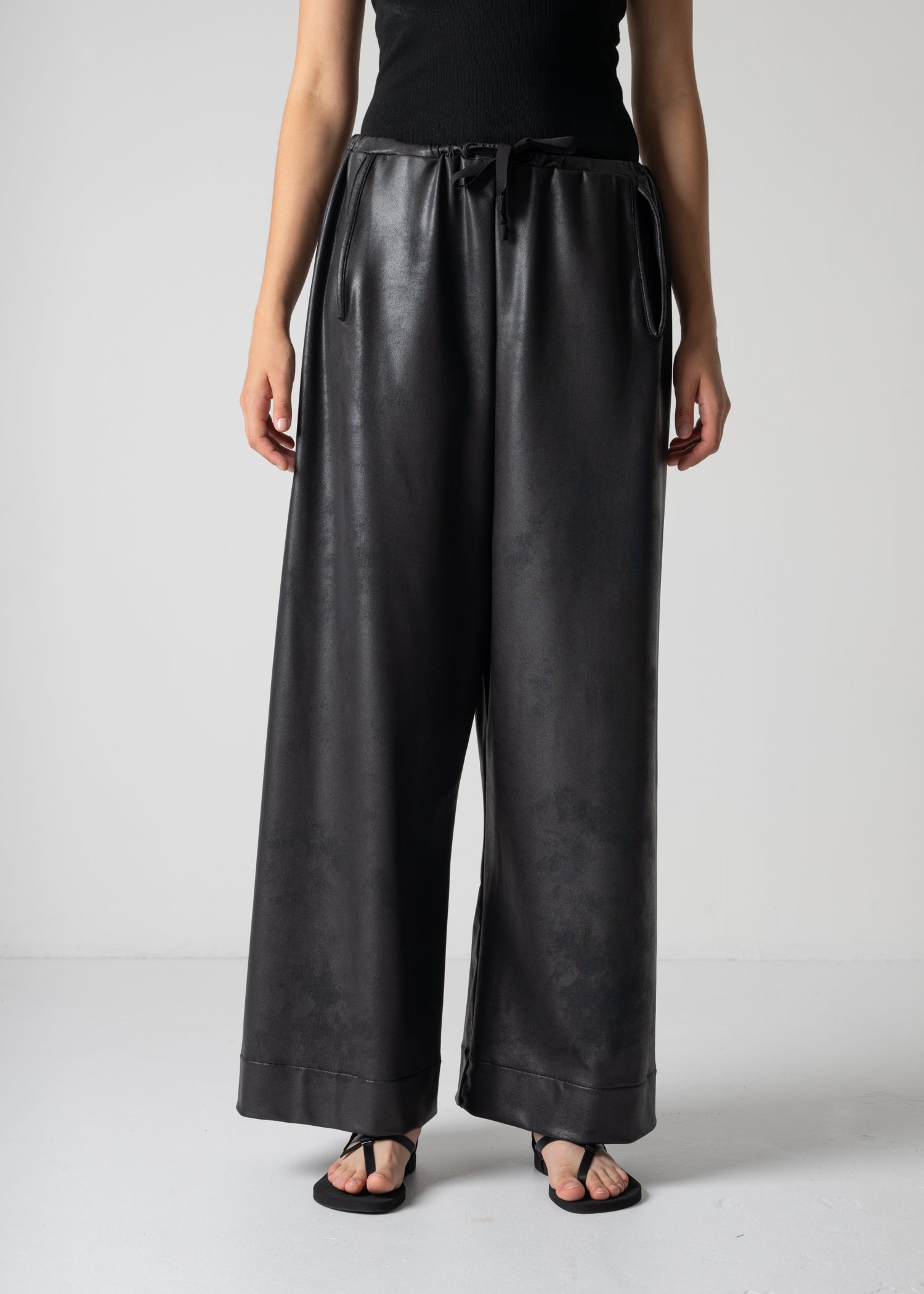 Alison ALISON TROUSERS, VEGAN LEATHER, Made in Japan | COGTHEBIGSMOKE