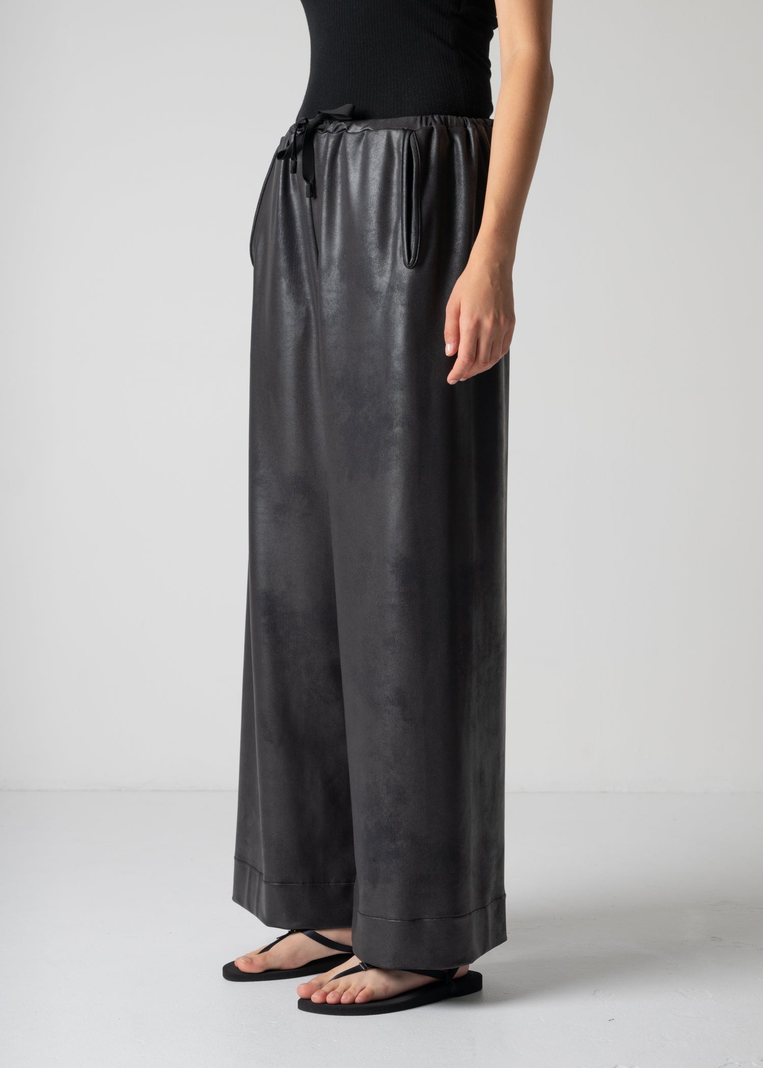 ALISON TROUSERS, VEGAN LEATHER, Made in Japan | COGTHEBIGSMOKE