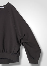 28 LEILA WIDE CUFF SWEATSHIRT / COTTON WOOL BRUSHED TERRY - C15