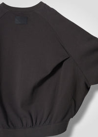 28 LEILA WIDE CUFF SWEATSHIRT / COTTON WOOL BRUSHED TERRY - C15