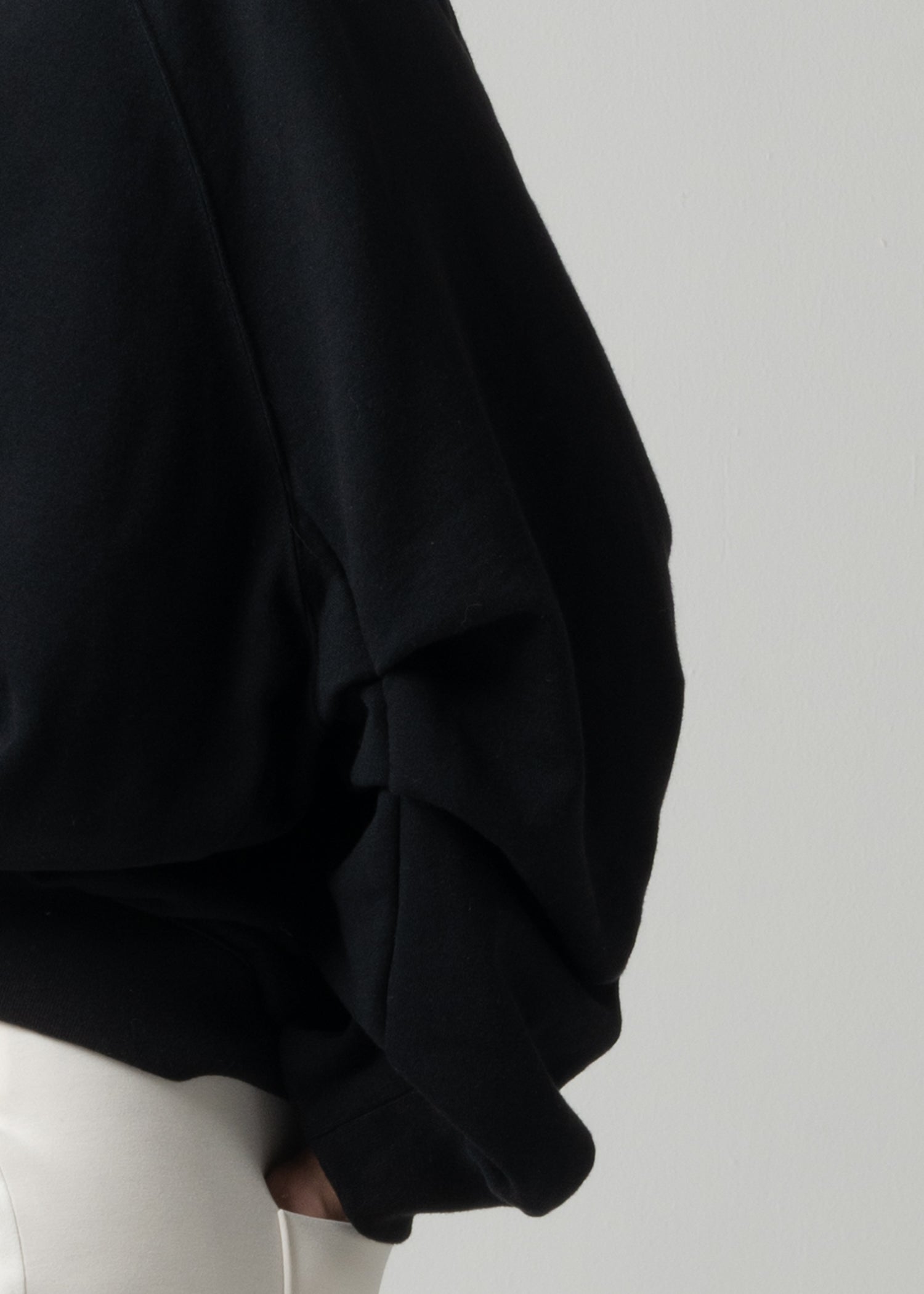 28 LEILA WIDE CUFF SWEATSHIRT / COTTON WOOL BRUSHED TERRY - C15