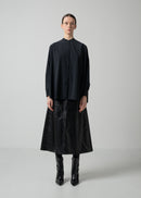 29 OLGA BAND COLLAR SHIRT / LUX TWILL STRETCH - C15