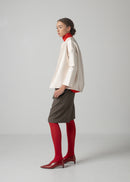02 NATALY BALLOON JACKET / DUCHESS SATIN STRETCH - C15