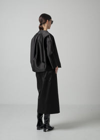 02 NATALY BALLOON JACKET / DUCHESS SATIN STRETCH - C15