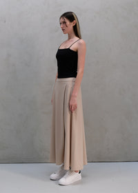 HALO SEMI-FLARE SKIRT / WOOL MILLED JERSEY - C9