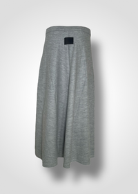 HALO SEMI-FLARE SKIRT / WOOL MILLED JERSEY - C9