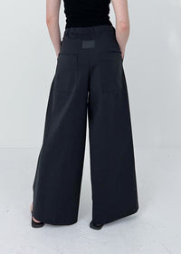 31 GENEVA WIDE-LEG TROUSERS / TEXBRID OXFORD - C10