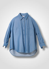 31 OAKLIE SHIRT / HYPER DENIM JERSEY LIGHT - C15
