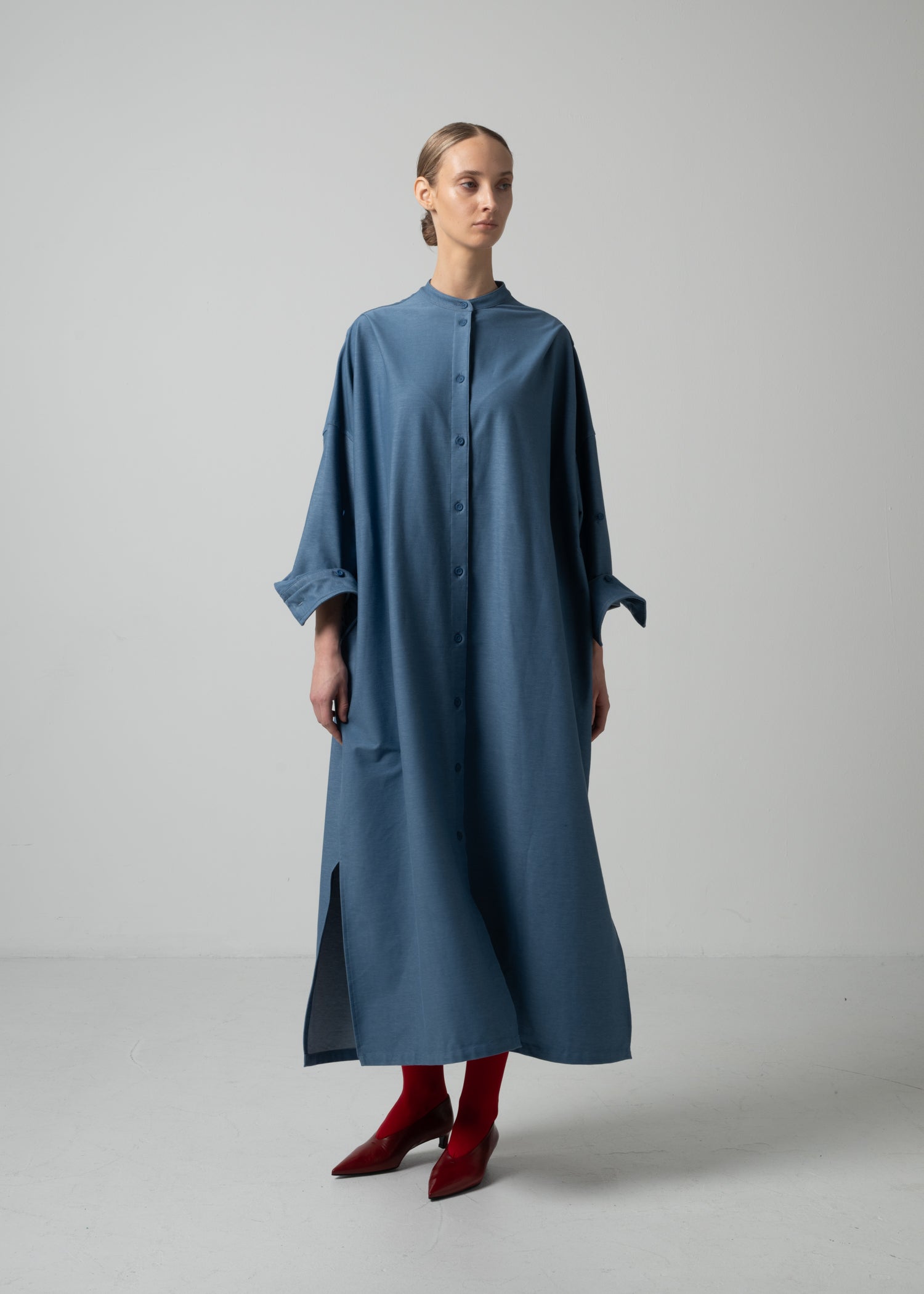 32 NELL DRESS / HYPER DENIM JERSEY LIGHT - C15