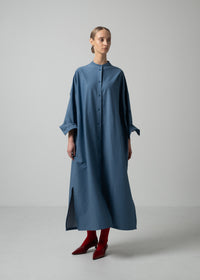 32 NELL DRESS / HYPER DENIM JERSEY LIGHT - C15
