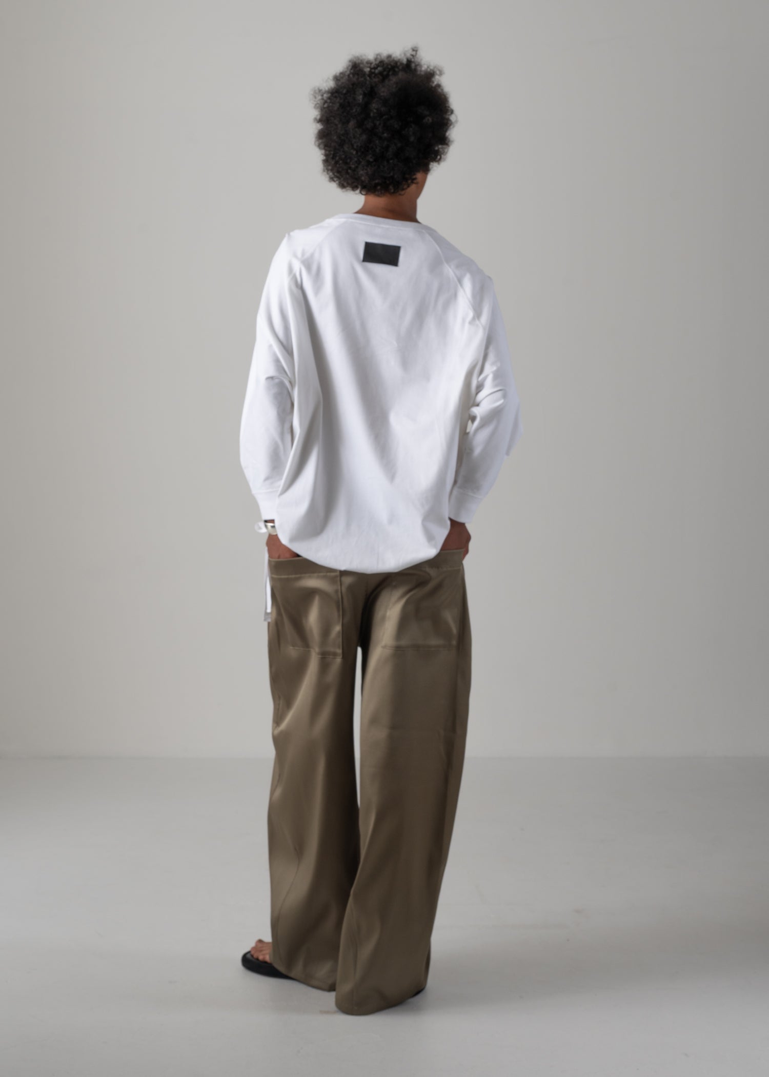 NINA LONG T, ロングスリーブクルーネックTシャツ, Made in Japan