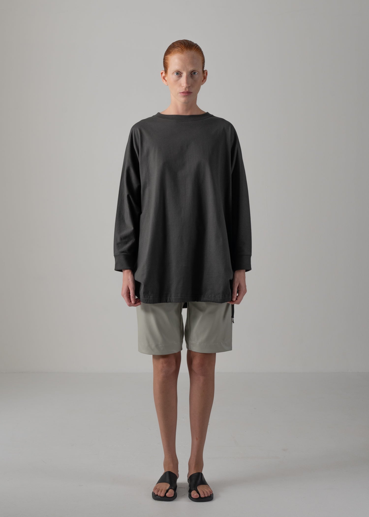 NINA LONG T, ロングスリーブクルーネックTシャツ, Made in Japan