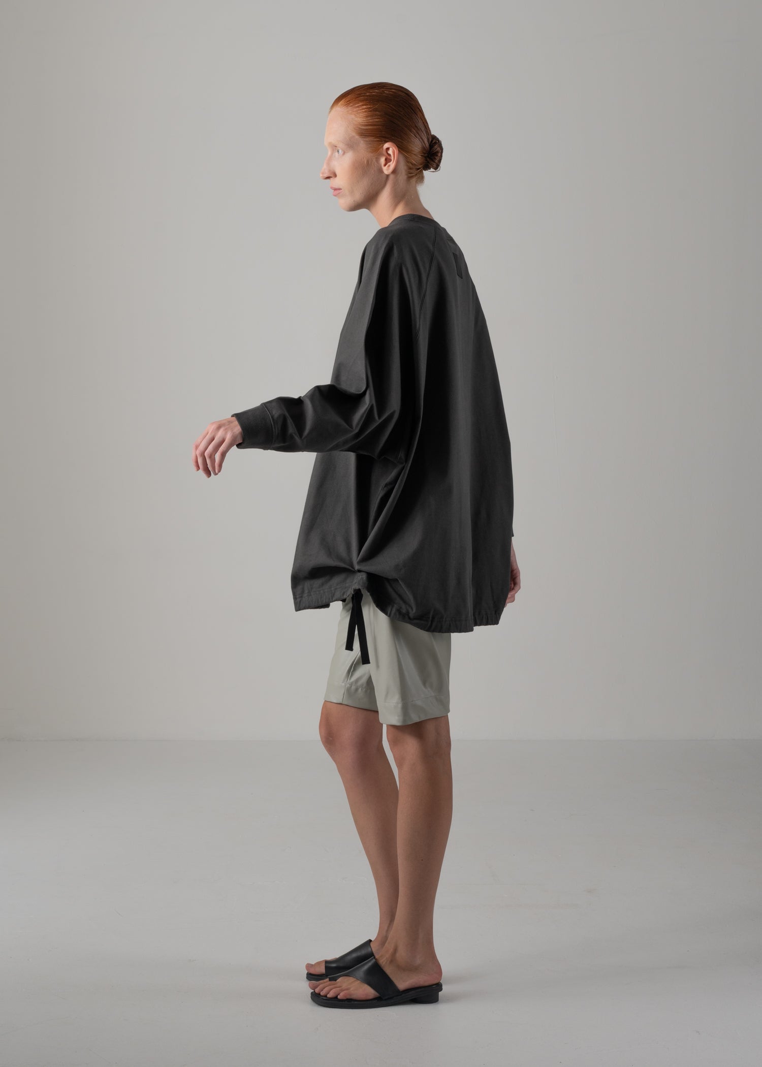 NINA LONG T, ロングスリーブクルーネックTシャツ, Made in Japan