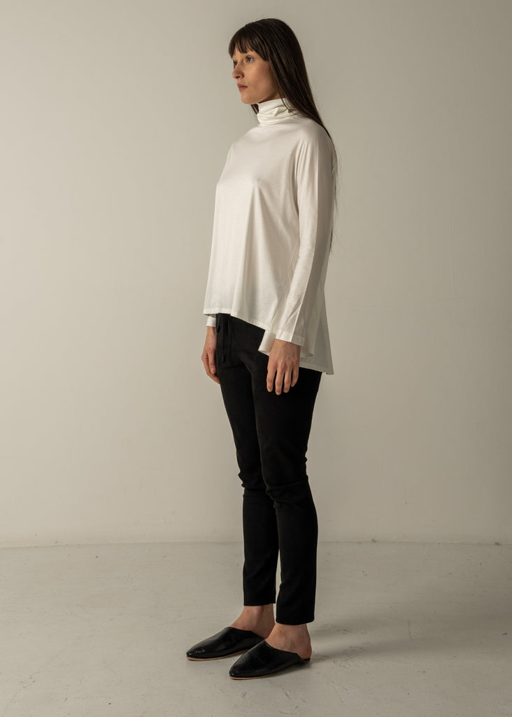 ELYSE FLAIR HIGH NECK TOP / RAYON PREMIUM ORGANIC COTTON INTERLOCK - C9