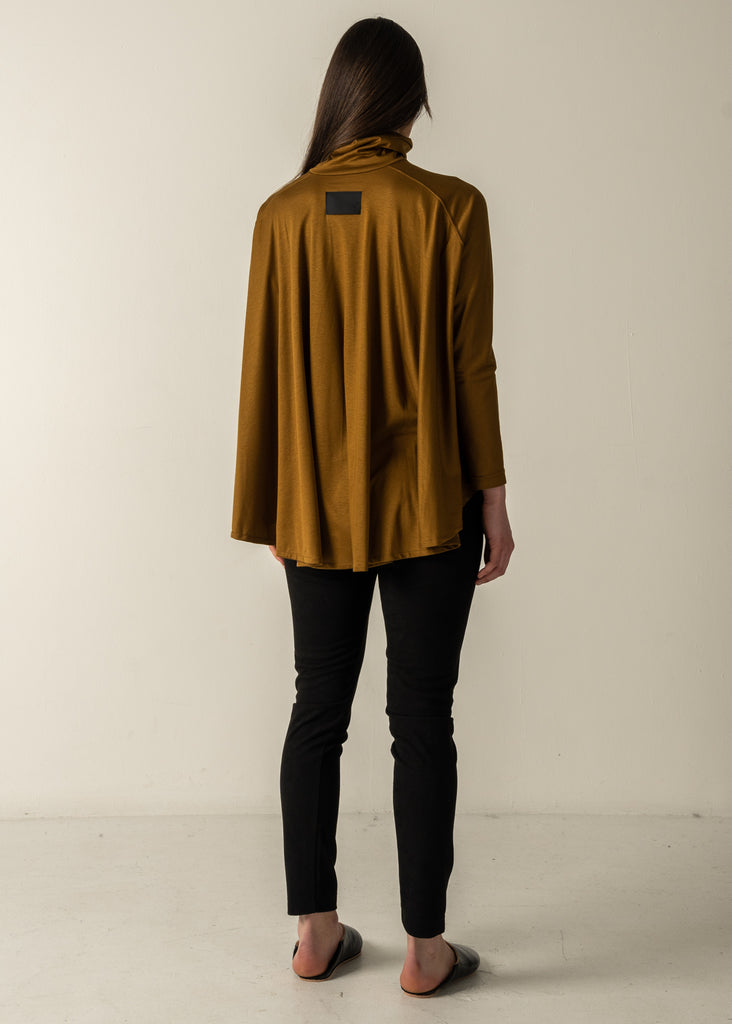 ELYSE FLAIR HIGH NECK TOP / RAYON PREMIUM ORGANIC COTTON INTERLOCK - C9