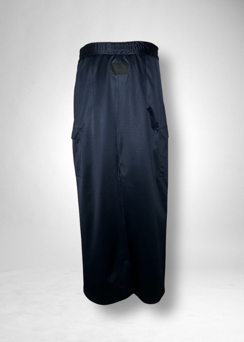 34 KHLOE LONG CARGO SKIRT / SILKY SATIN JERSEY -C11