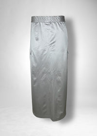 34 KHLOE LONG CARGO SKIRT / SILKY SATIN JERSEY -C11