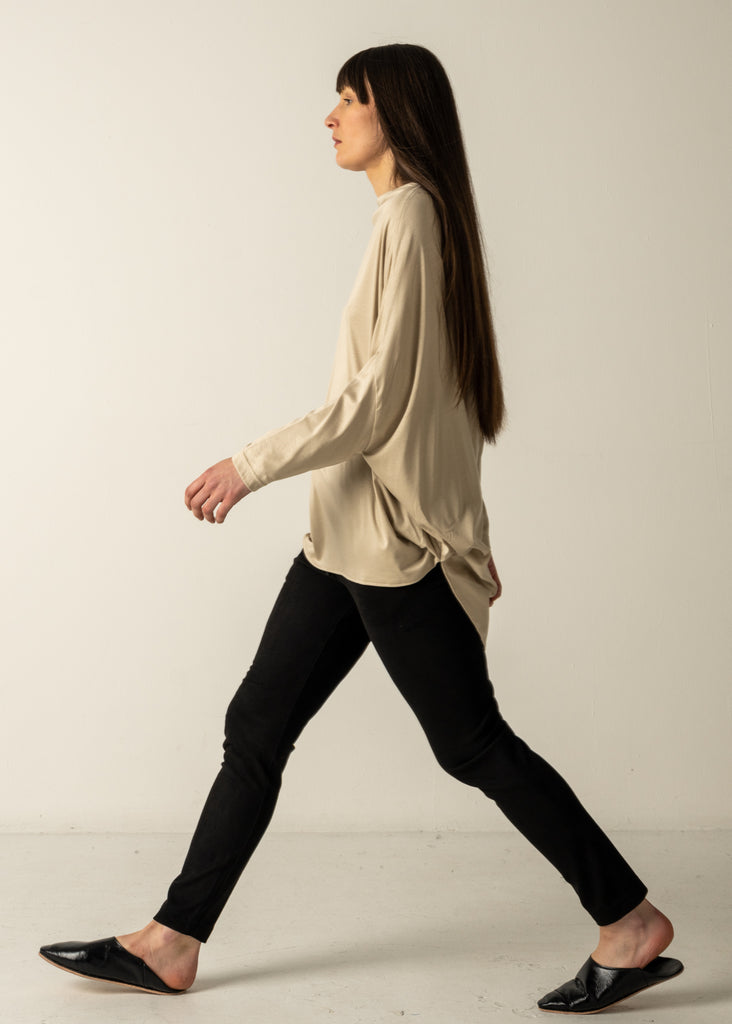 BELL TOP LONG SLEEVE / RAYON PREMIUM ORGANIC COTTON INTERLOCK - C9