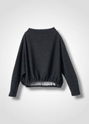 36 KORA BOTTLE NECK TOP / DOUBLE FACE RIB JERSEY - C15