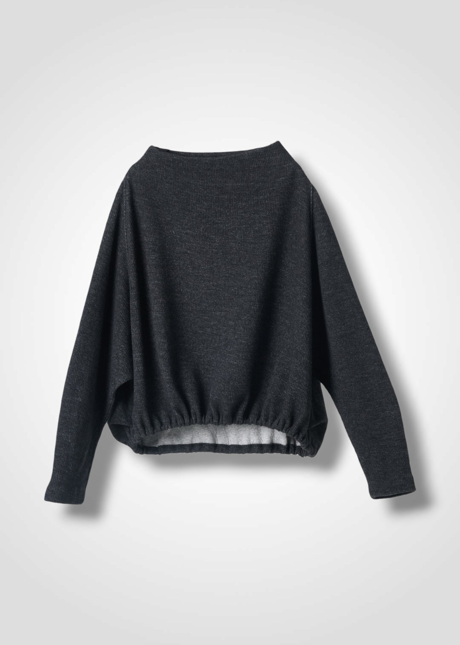 36 KORA BOTTLE NECK TOP / DOUBLE FACE RIB JERSEY - C15