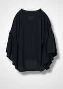 36 LAURA GATHERED SLV TOP / RECYCLED PE JERSEY - C14