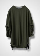 37 NARIAH TUCKED SLEEVE TOP / RECYCLED PE JERSEY - C14