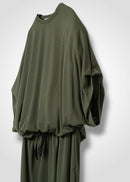 38 NUBIA TUCKED SLEEVE JUMPSUIT / RECYCLED PE JERSEY - C14