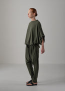 38 NUBIA TUCKED SLEEVE JUMPSUIT / RECYCLED PE JERSEY - C14