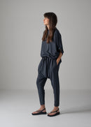 38 NUBIA TUCKED SLEEVE JUMPSUIT / RECYCLED PE JERSEY - C14