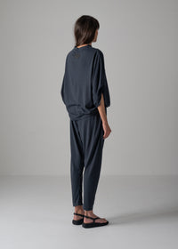 38 NUBIA TUCKED SLEEVE JUMPSUIT / RECYCLED PE JERSEY - C14