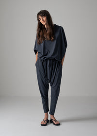 38 NUBIA TUCKED SLEEVE JUMPSUIT / RECYCLED PE JERSEY - C14