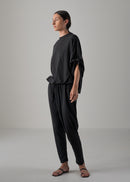 38 NUBIA TUCKED SLEEVE JUMPSUIT / RECYCLED PE JERSEY - C14
