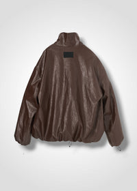 38 ODYSSEY ZIP UP BLOUSON / VINTAGE-LOOK ITALIAN VEGAN LEATHER - C15
