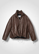 38 ODYSSEY ZIP UP BLOUSON / VINTAGE-LOOK ITALIAN VEGAN LEATHER - C15