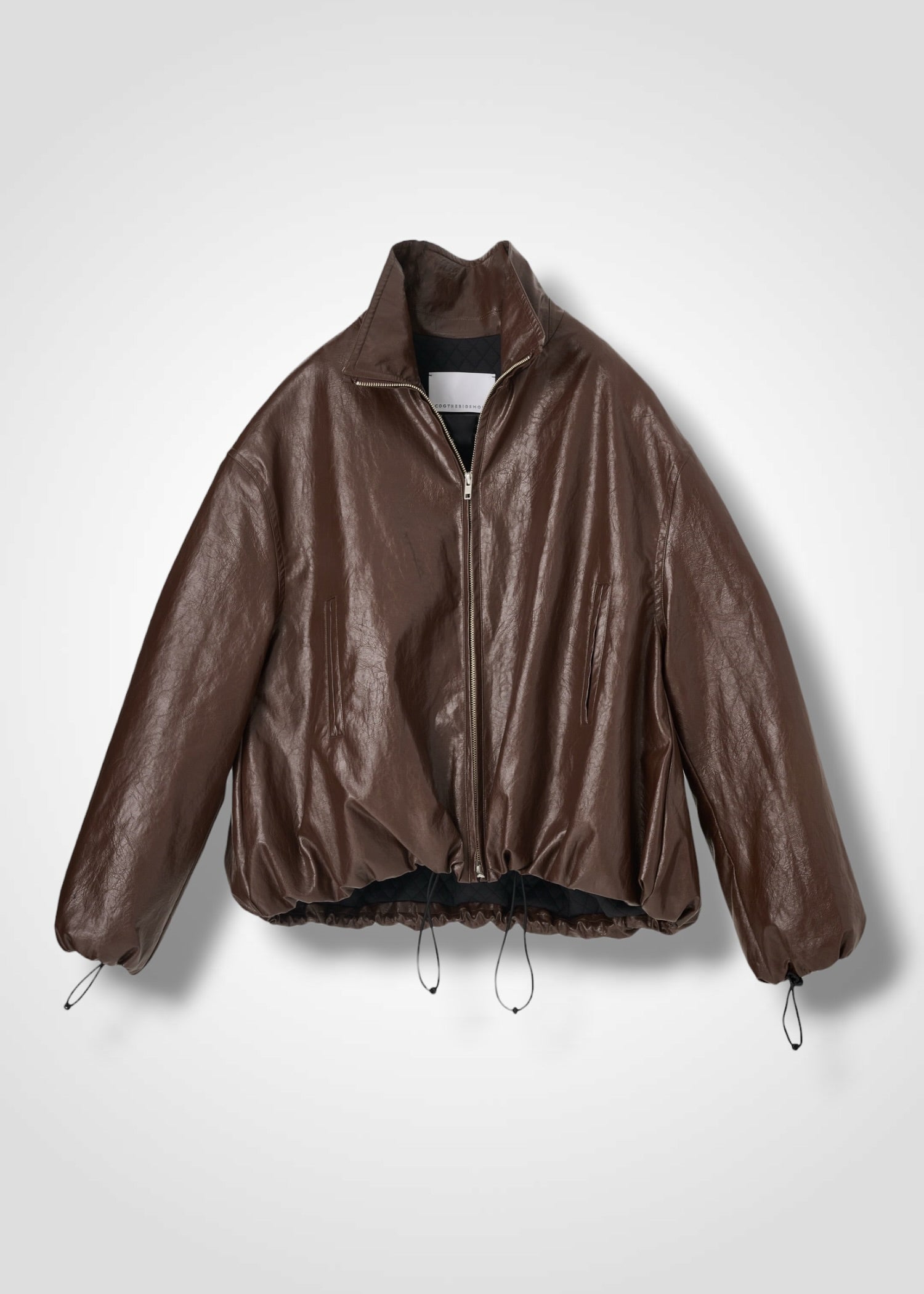 38 ODYSSEY ZIP UP BLOUSON / VINTAGE-LOOK ITALIAN VEGAN LEATHER - C15
