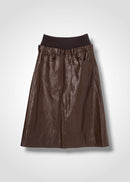 39 OAKLEY SKIRT / VINTAGE-LOOK ITALIAN VEGAN LEATHER - C15