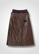 39 OAKLEY SKIRT / VINTAGE-LOOK ITALIAN VEGAN LEATHER - C15