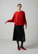 39 OAKLEY SKIRT / VINTAGE-LOOK ITALIAN VEGAN LEATHER - C15